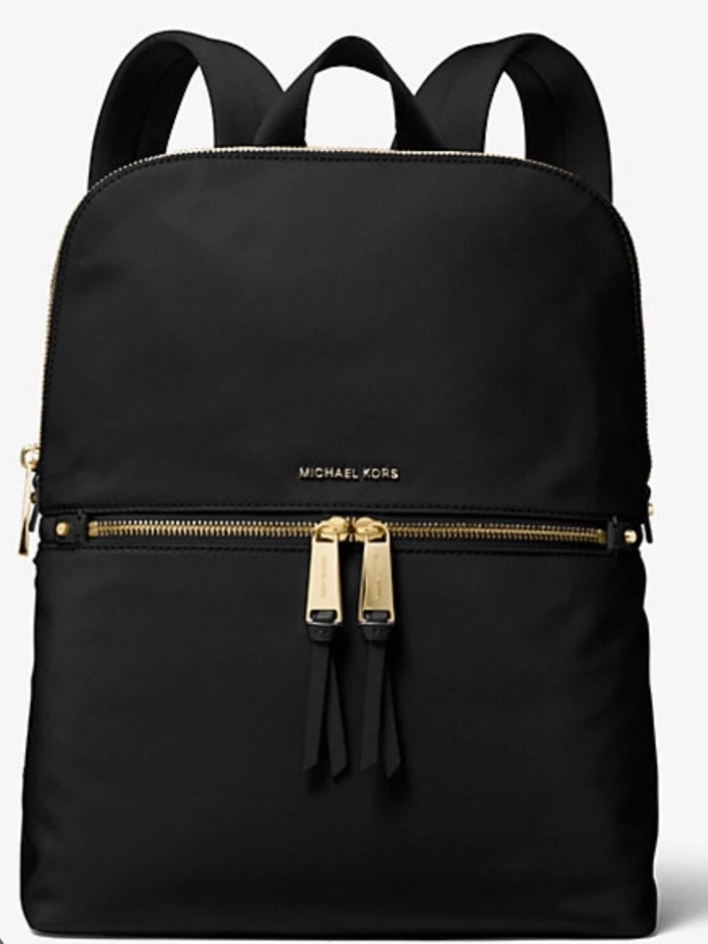 MICHAEL KORS green Nylon Backpack with Gold Hardware